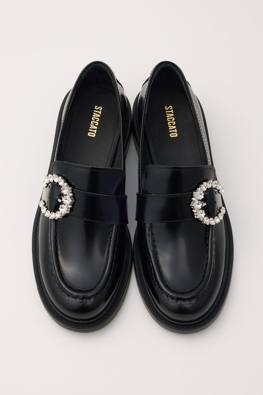 ムーンソフトライトローファー BLK 24.5cm