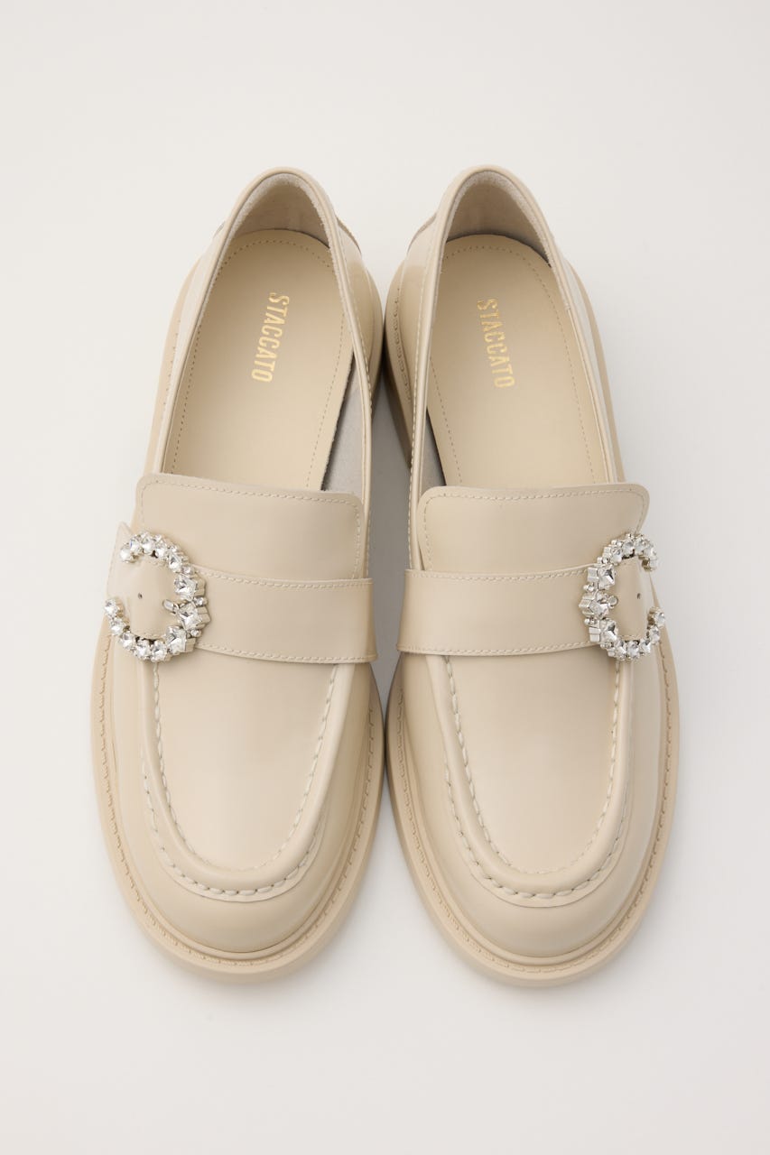 ムーンソフトライトローファー ECRU 24.0cm