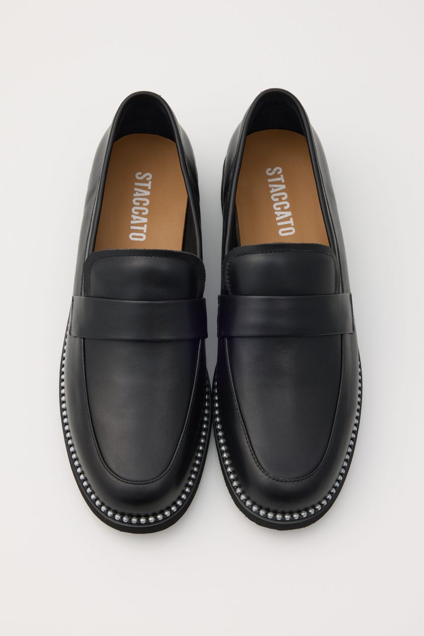 エンベッドパールライトローファー BLK 23.0cm