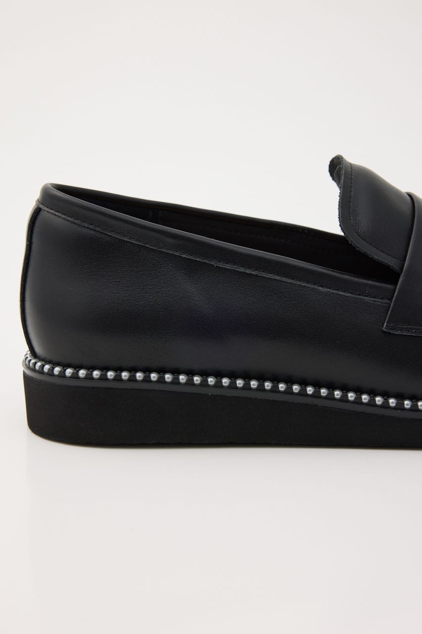 エンベッドパールライトローファー BLK 23.0cm