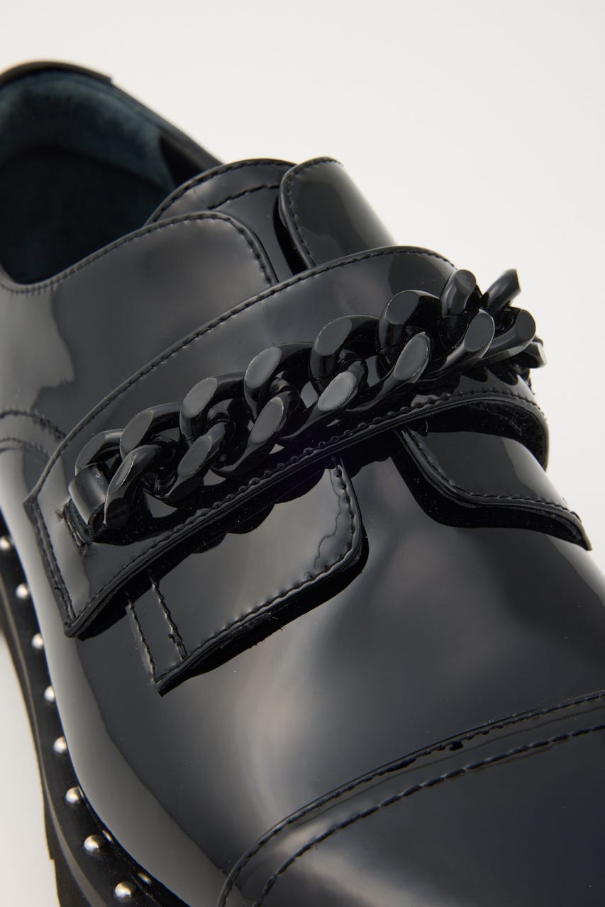 ビックチェーンサーロゥタンクソールシューズ BLK 24.0cm