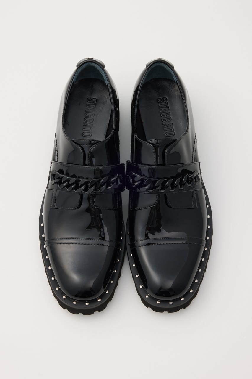 ビックチェーンサーロゥタンクソールシューズ BLK 24.0cm