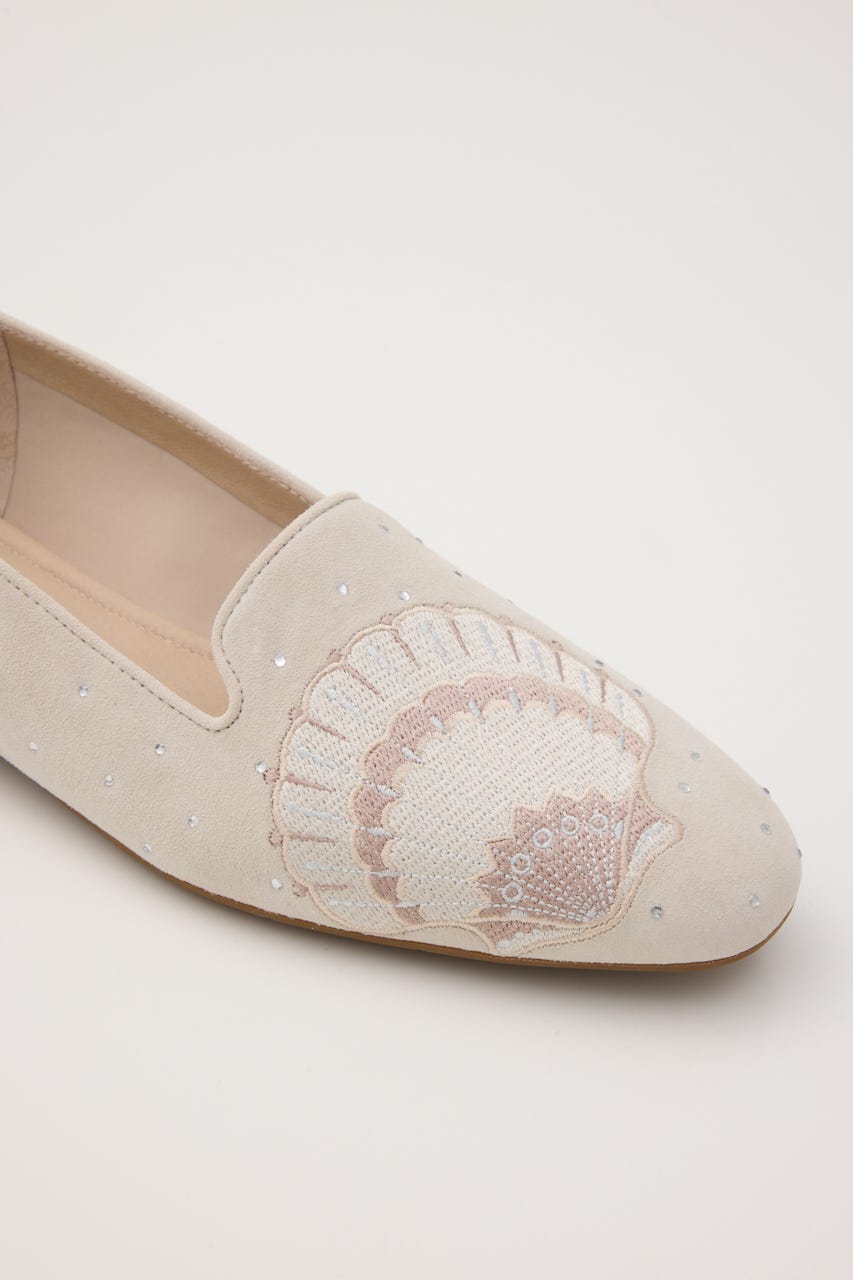 マリンクリーチャーオペラシューズ 柄GREIGE 24.0cm