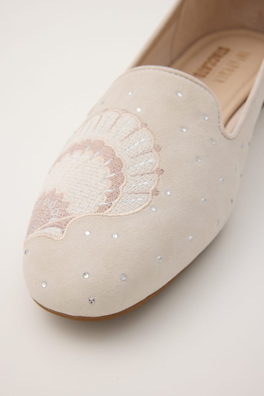 マリンクリーチャーオペラシューズ 柄GREIGE 24.0cm