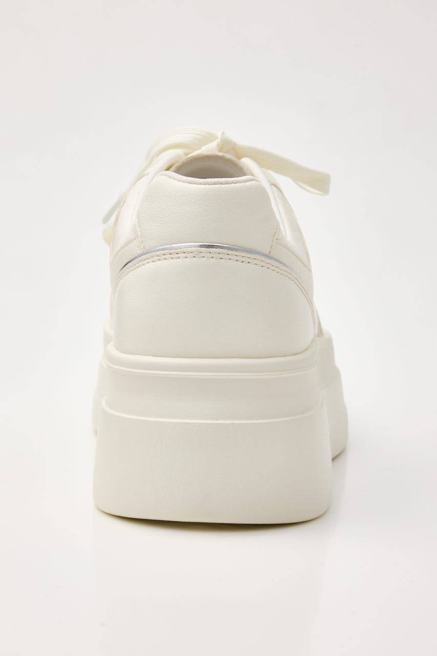 プラットフォームラインスニーカー WHT 23.0cm