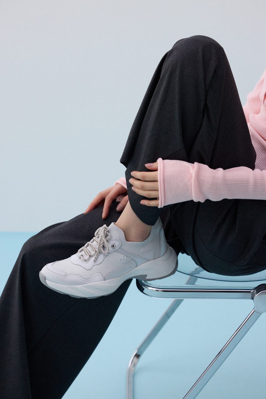 ドルチェライトドールスニーカー GRY 23.5cm