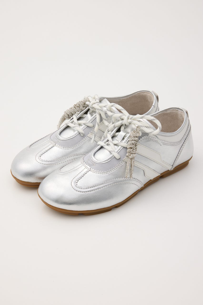 オブリークトゥチャームコンビスニーカー 柄SLV 22.5cm