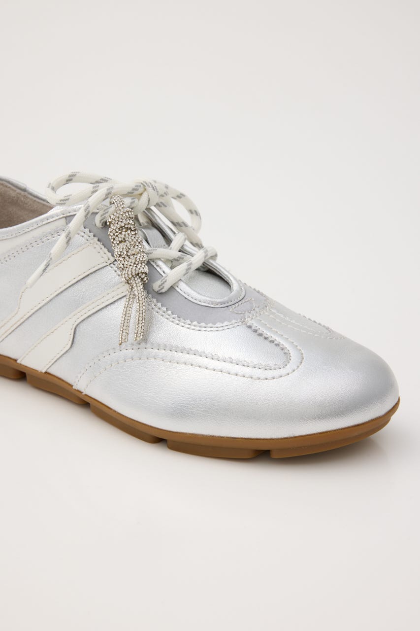 オブリークトゥチャームコンビスニーカー 柄SLV 22.5cm