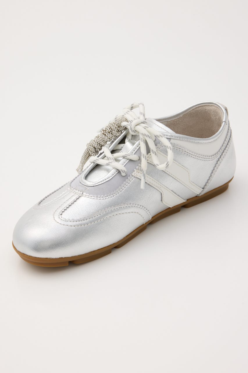 オブリークトゥチャームコンビスニーカー 柄SLV 22.5cm