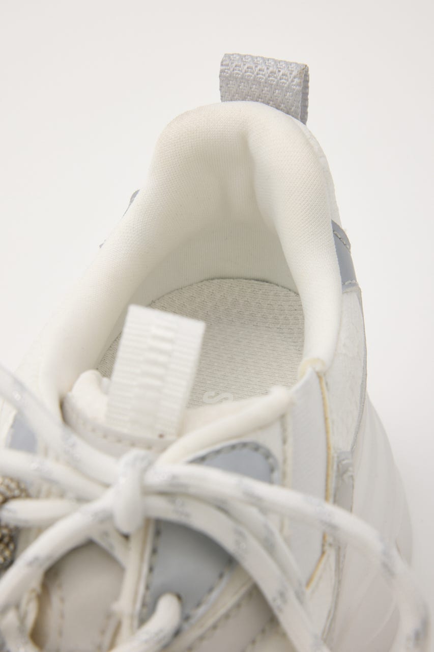 ドルチェチャームレースコンビムスニーカー SLV 22.5cm