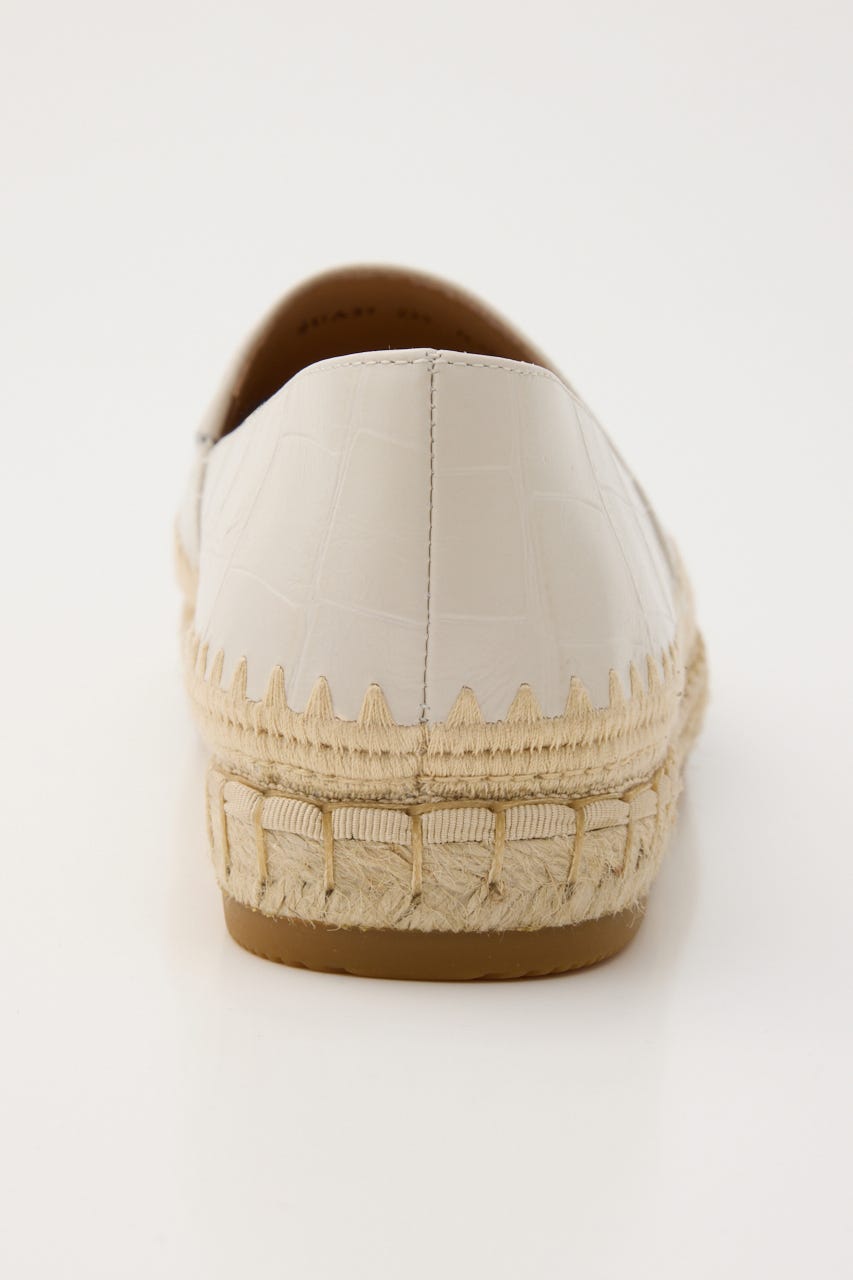 STビーズエスパドリーユ 柄WHT 23.5cm