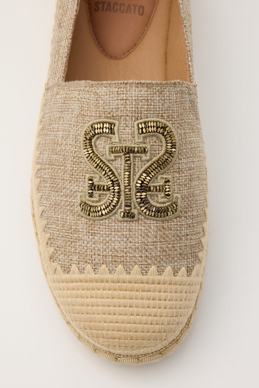 STビーズエスパドリーユ BEG 24.5cm