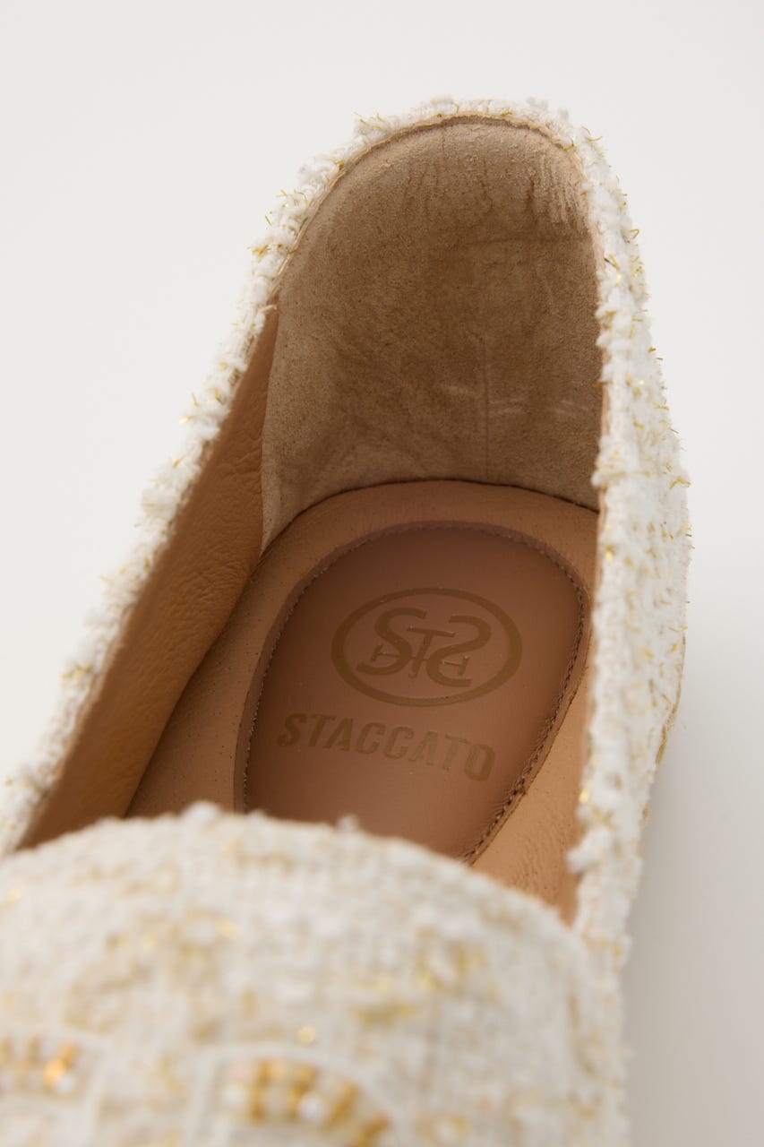 STビーズエスパドリーユ WHT 23.0cm