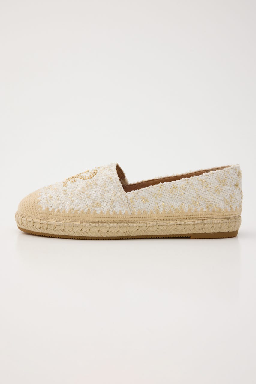 STビーズエスパドリーユ WHT 23.0cm