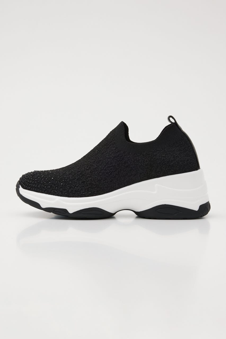 MIXニットハイスリッポン BLK 24.0cm