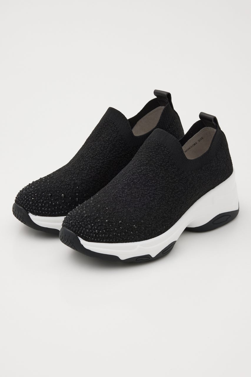 MIXニットハイスリッポン BLK 24.0cm