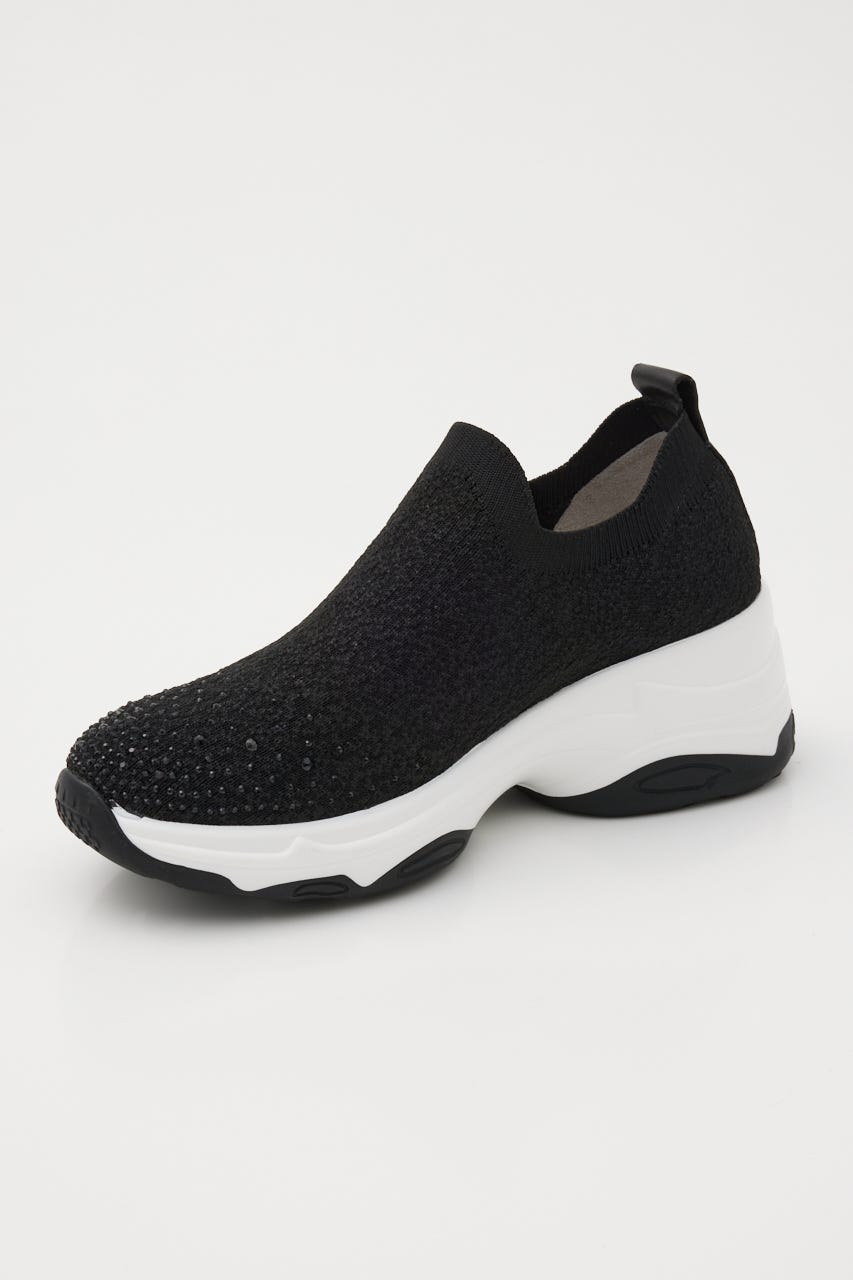 MIXニットハイスリッポン BLK 24.0cm