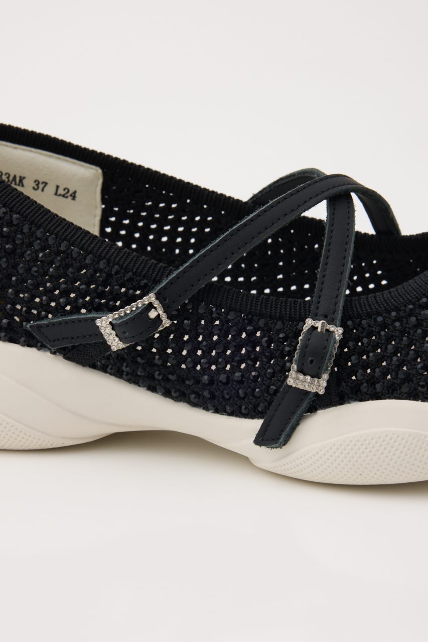 クロスベルトスリッポン BLK 23.5cm