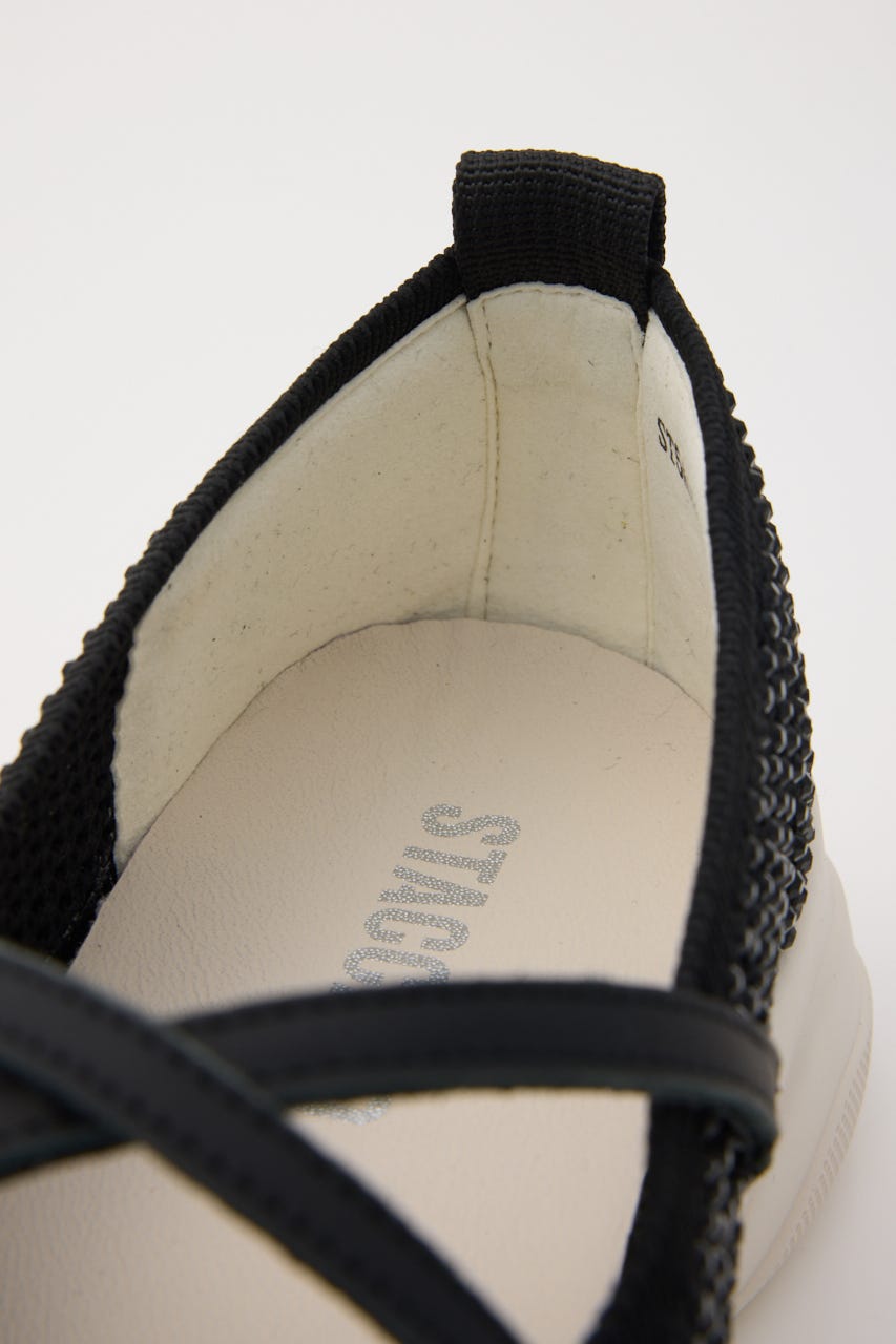 クロスベルトスリッポン BLK 23.5cm