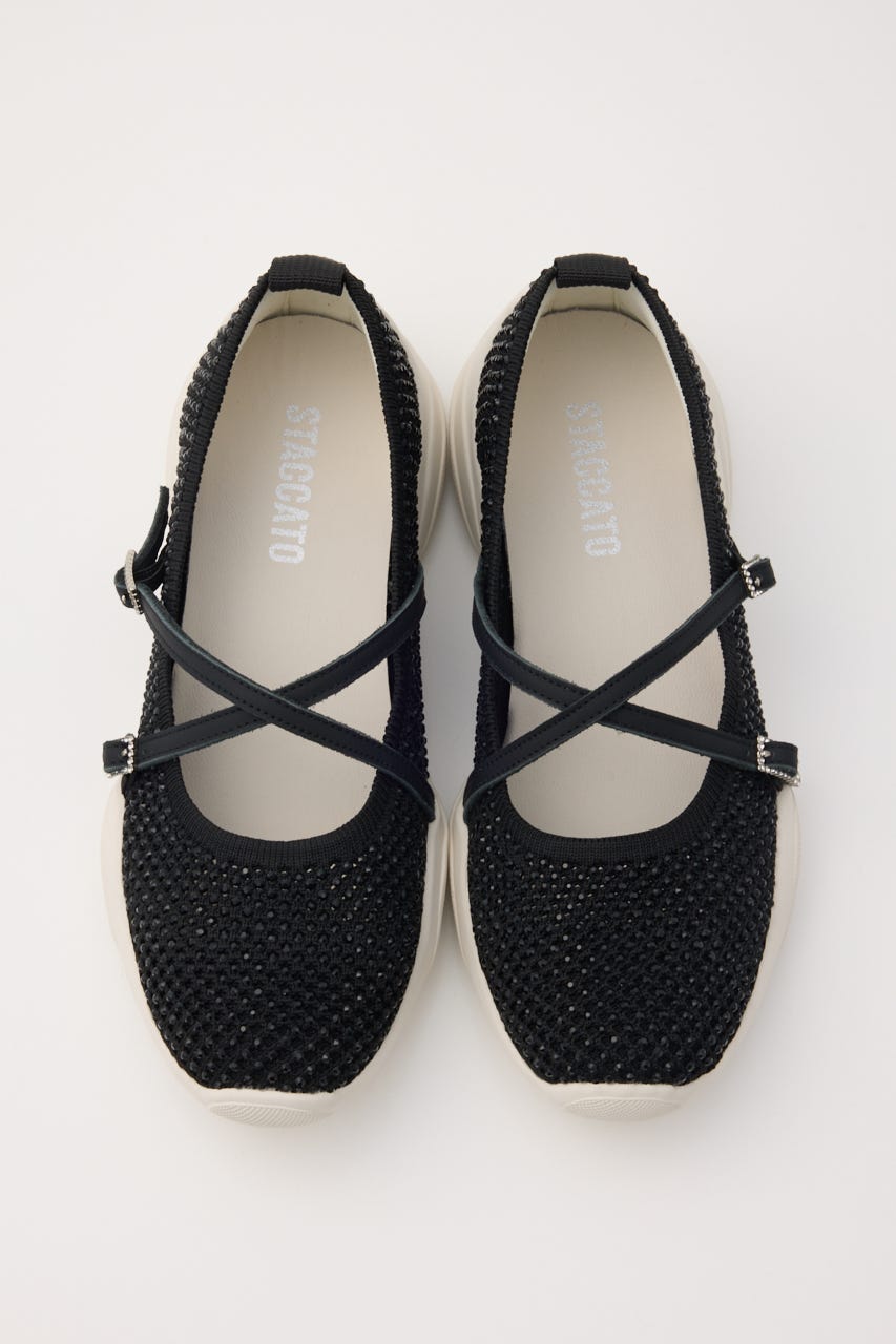 クロスベルトスリッポン BLK 23.5cm