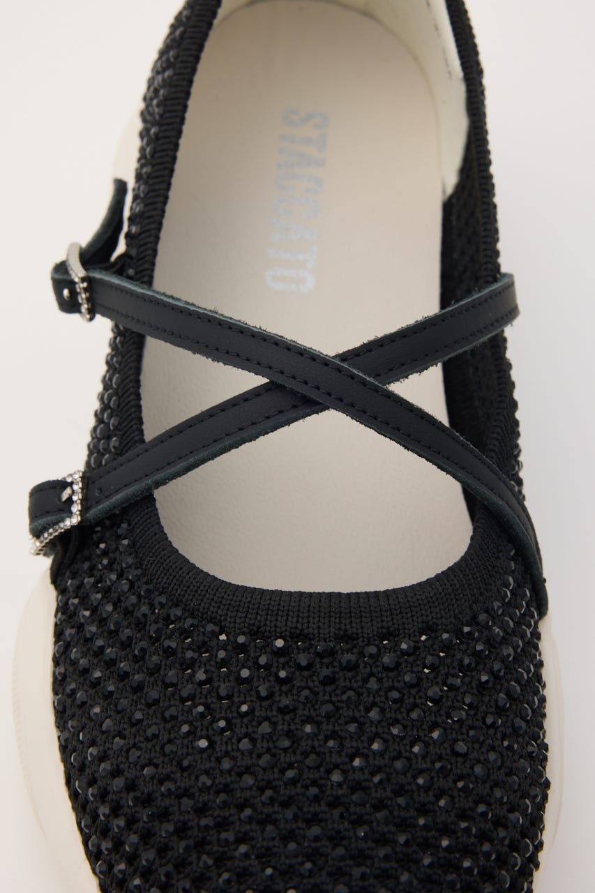 クロスベルトスリッポン BLK 23.5cm