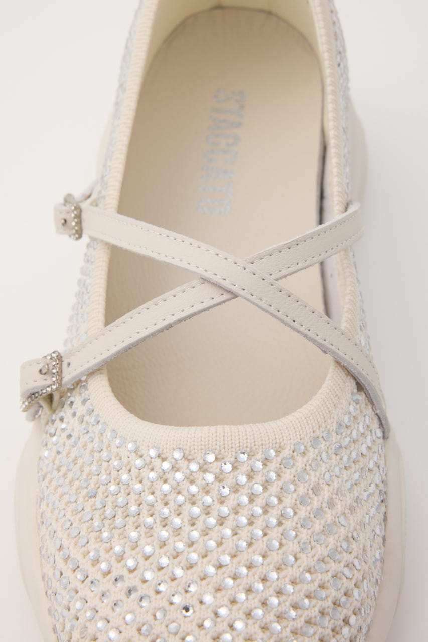 クロスベルトスリッポン WHT 22.5cm