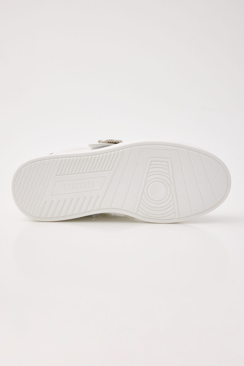 サイドバックルプラットフォームスニーカー WHT 22.5cm