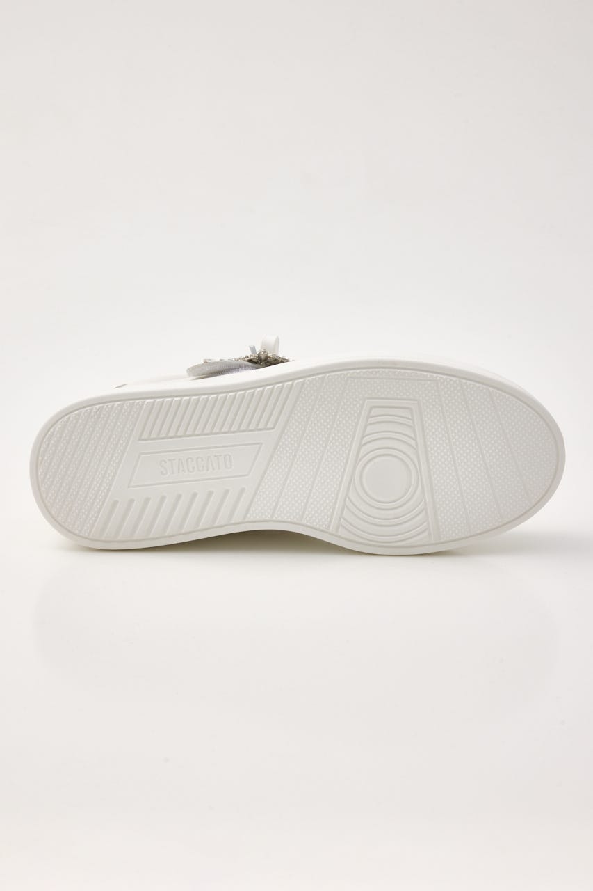 サイドバックルプラットフォームスニーカー WHT 22.5cm
