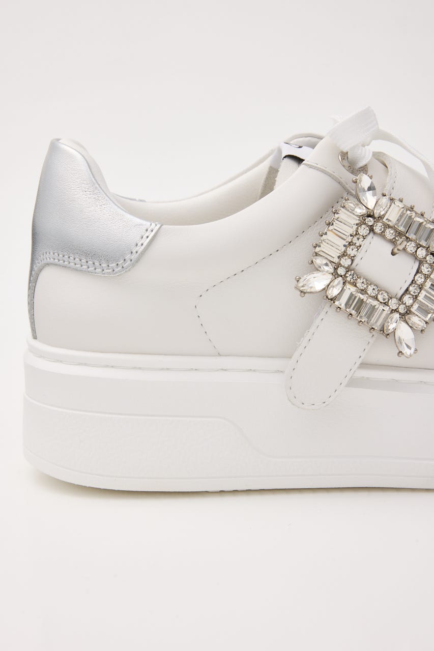 サイドバックルプラットフォームスニーカー WHT 22.5cm
