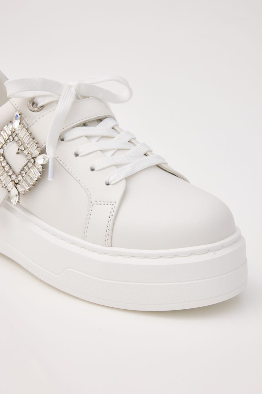 サイドバックルプラットフォームスニーカー WHT 22.5cm