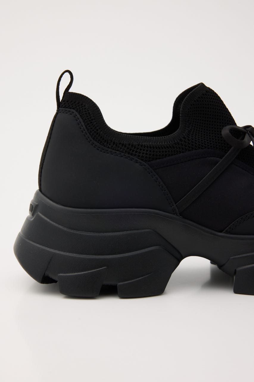 ホーミーリボンボリュームスニーカー BLK 23.0cm