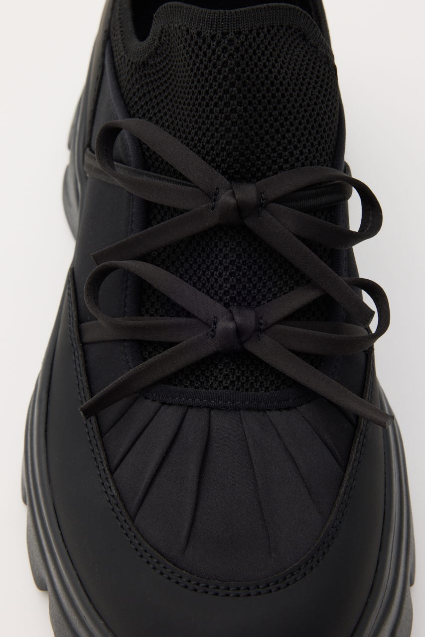 ホーミーリボンボリュームスニーカー BLK 23.0cm