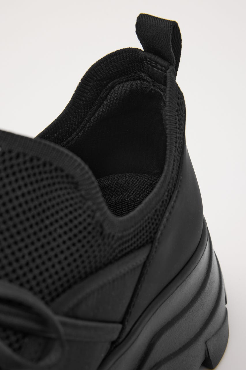 ホーミーリボンボリュームスニーカー BLK 23.0cm