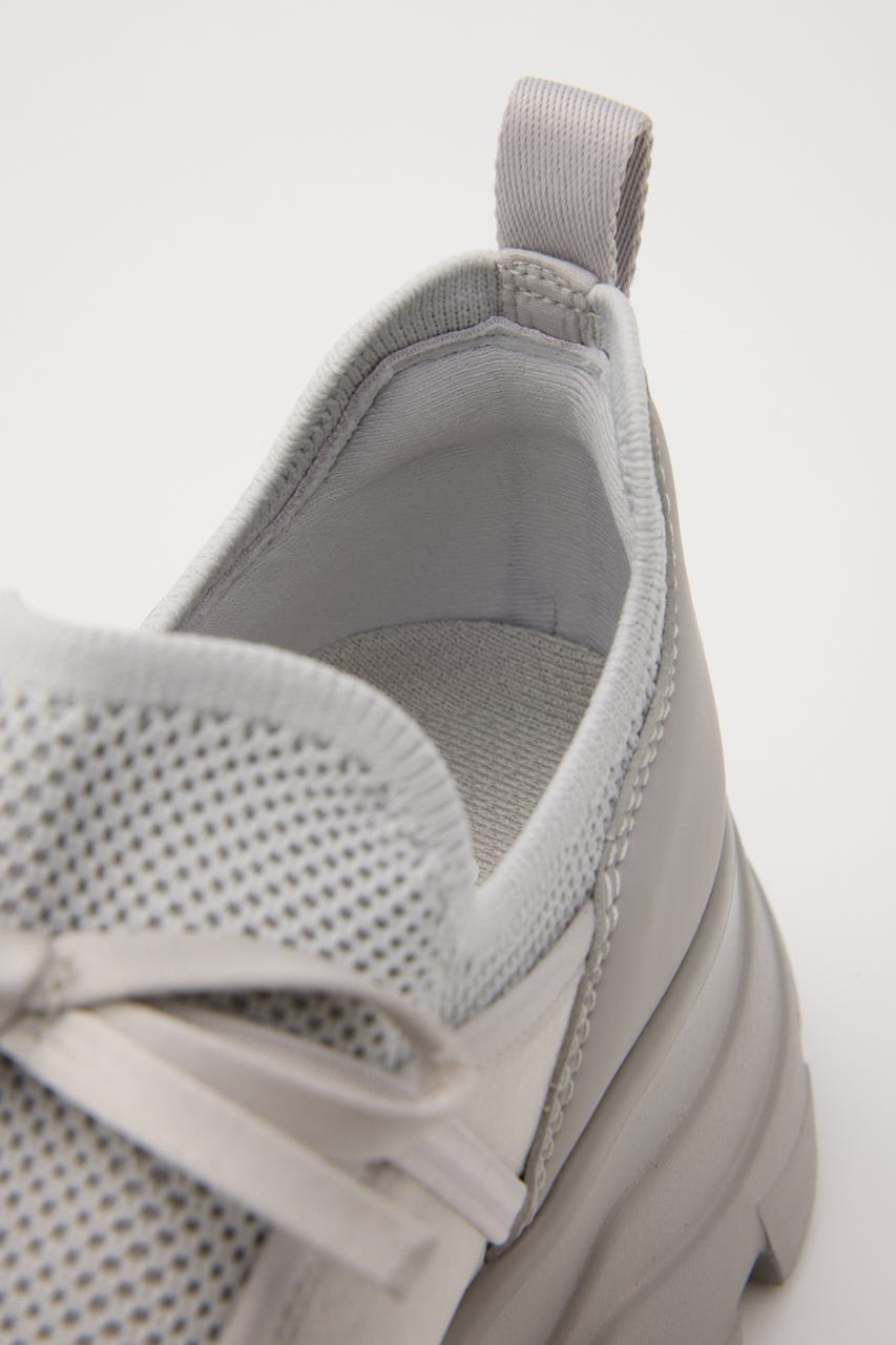 ホーミーリボンボリュームスニーカー GRY 23.0cm