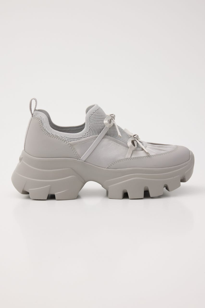 ホーミーリボンボリュームスニーカー GRY 23.0cm