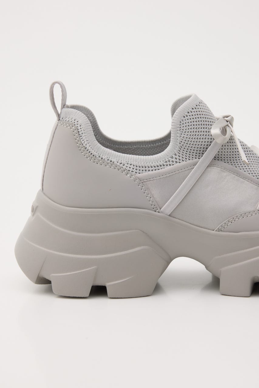 ホーミーリボンボリュームスニーカー GRY 23.0cm