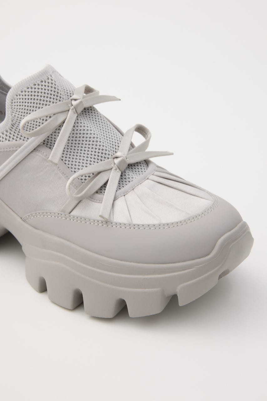 ホーミーリボンボリュームスニーカー GRY 23.0cm