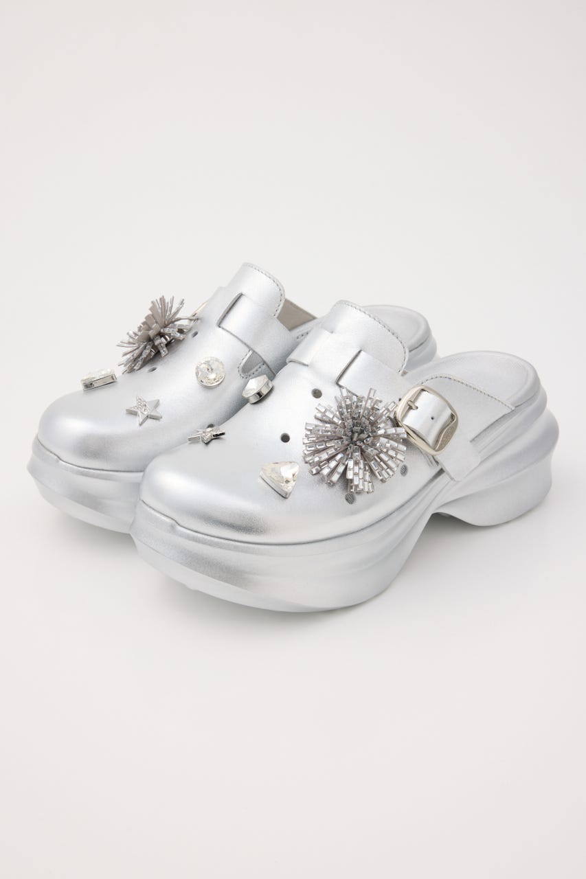 アルビジアーバンクロッグサンダル SLV 22.0cm