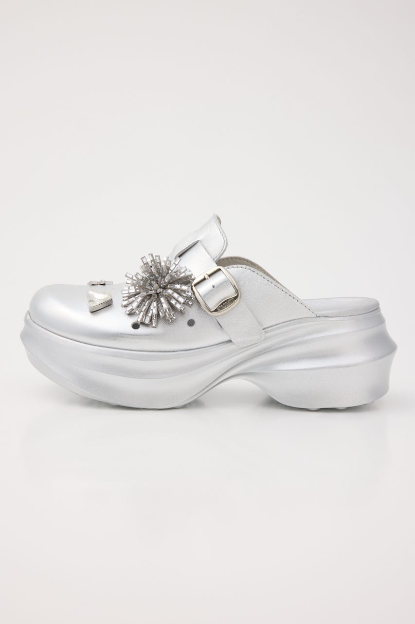 アルビジアーバンクロッグサンダル SLV 22.0cm