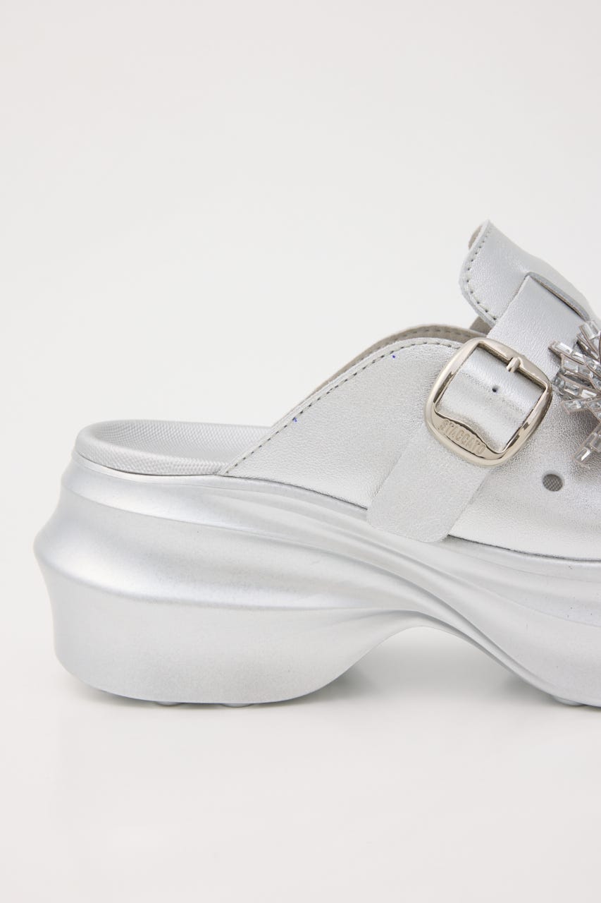 アルビジアーバンクロッグサンダル SLV 22.0cm