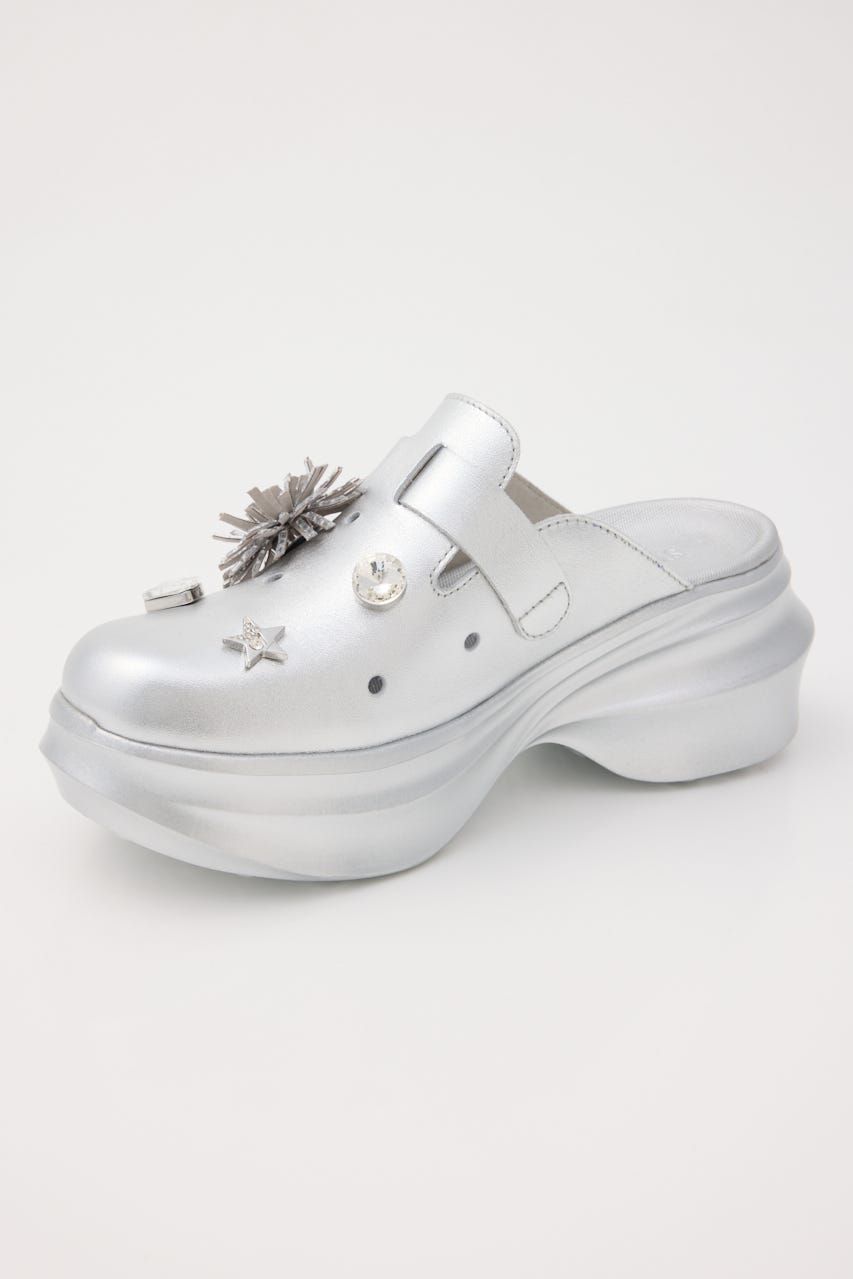 アルビジアーバンクロッグサンダル SLV 22.0cm