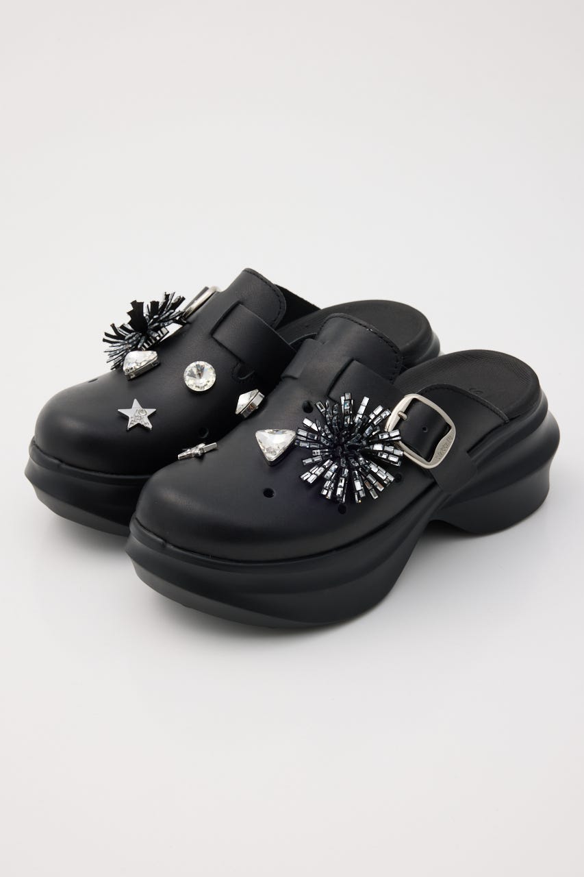 アルビジアーバンクロッグサンダル BLK 24.0cm