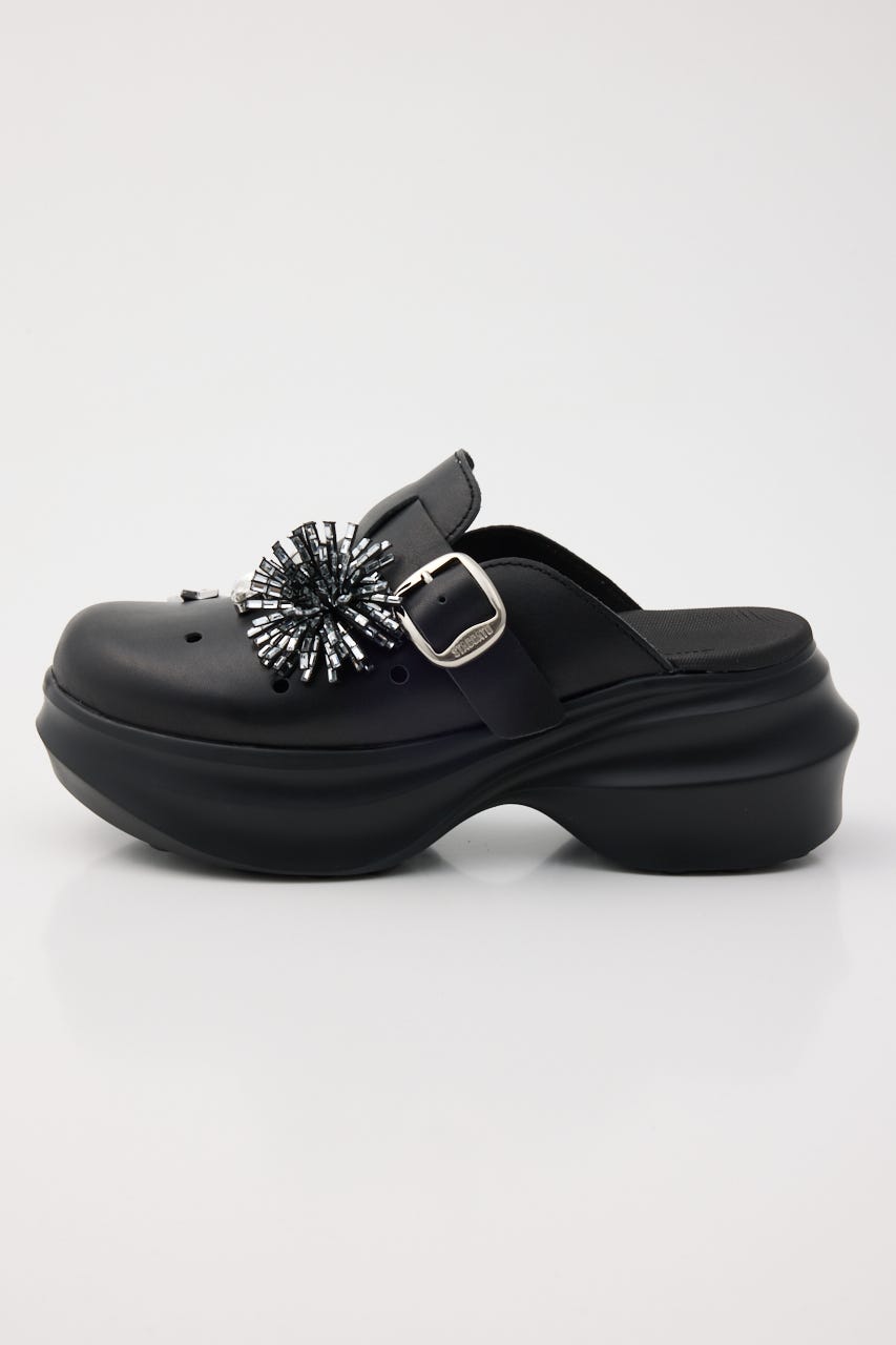 アルビジアーバンクロッグサンダル BLK 24.0cm