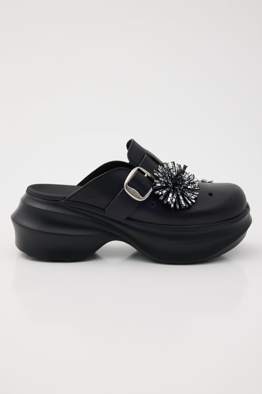 アルビジアーバンクロッグサンダル BLK 24.0cm