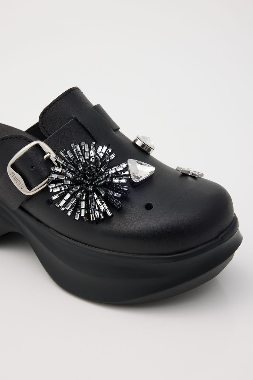 アルビジアーバンクロッグサンダル BLK 24.0cm