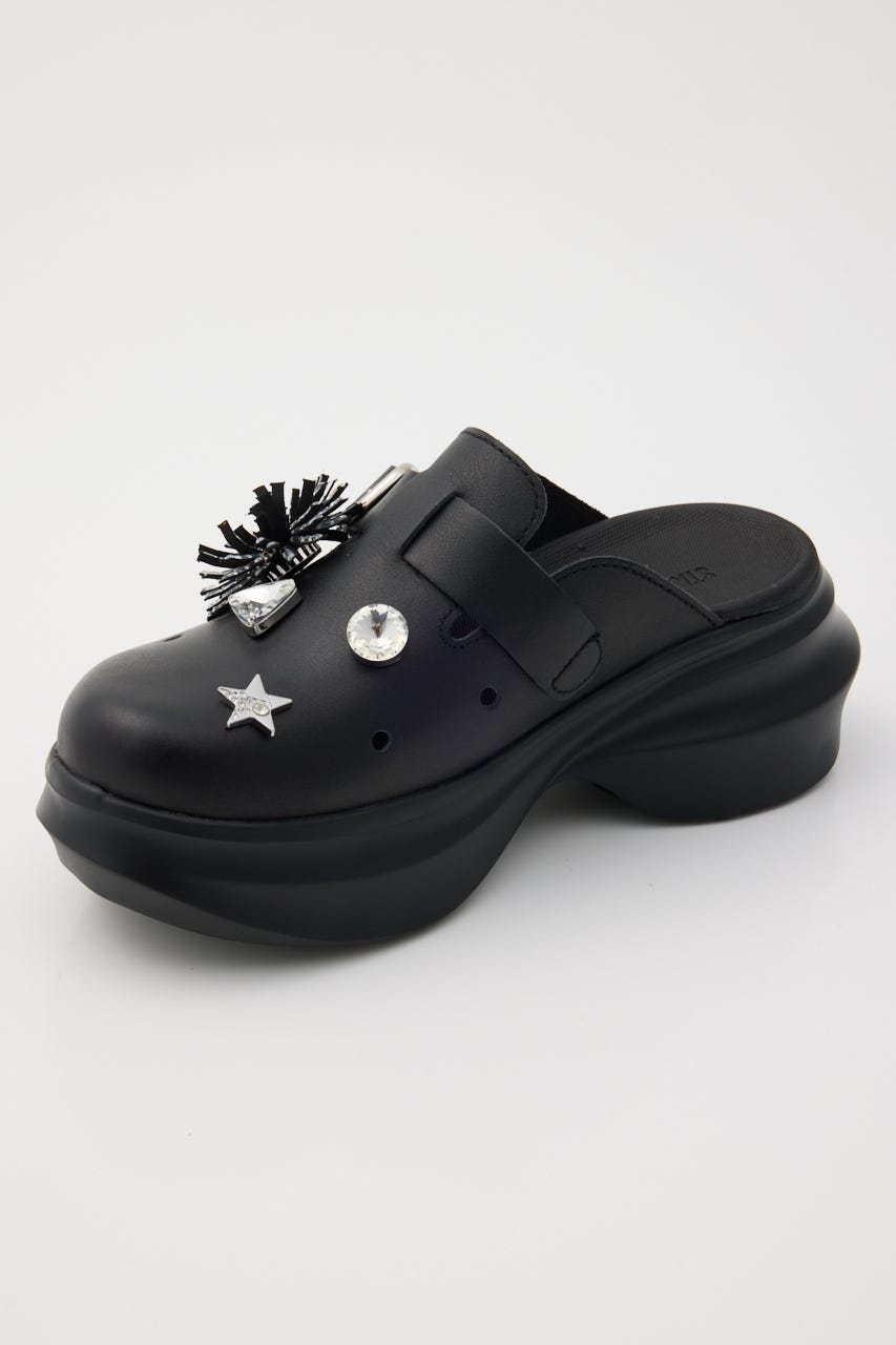 アルビジアーバンクロッグサンダル BLK 24.0cm