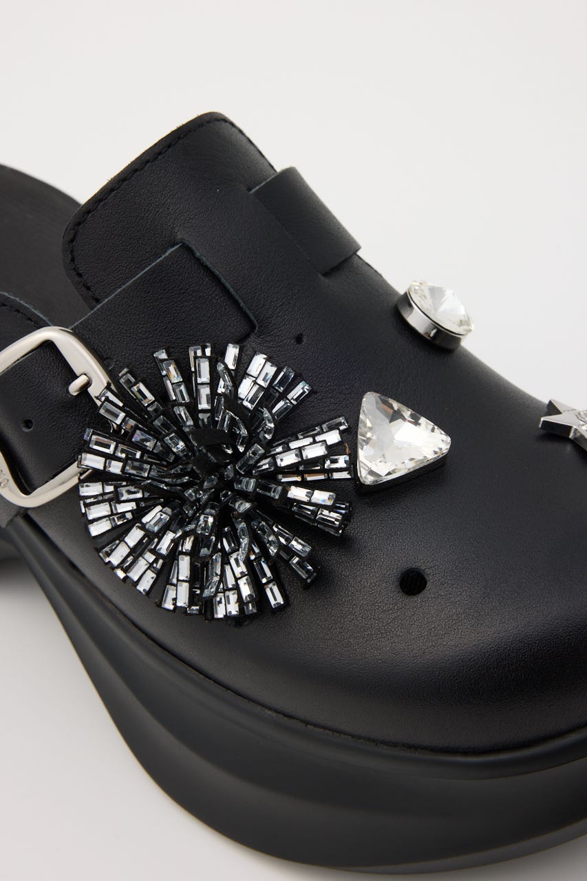 アルビジアーバンクロッグサンダル BLK 24.0cm