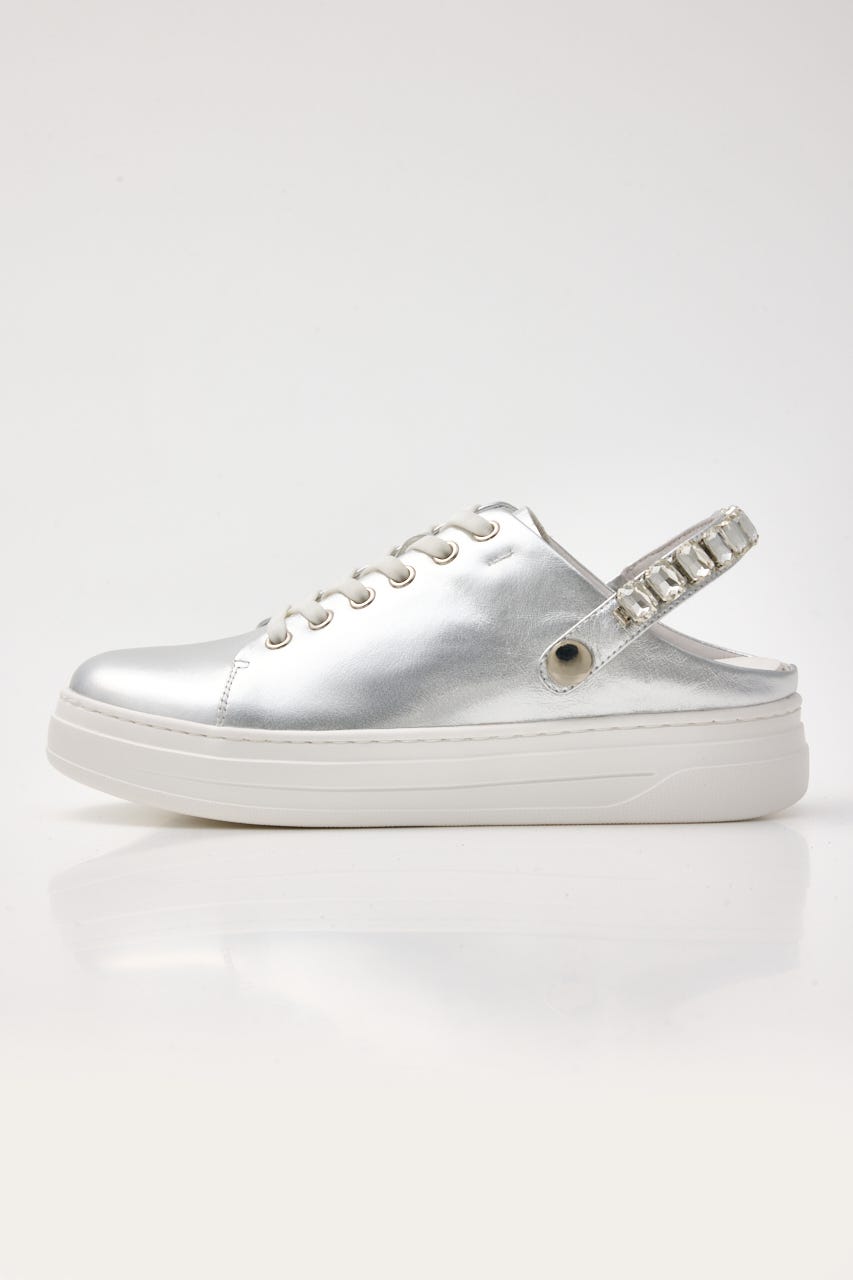 2wayビジューベルトスニーカーサンダル SLV 22.5cm