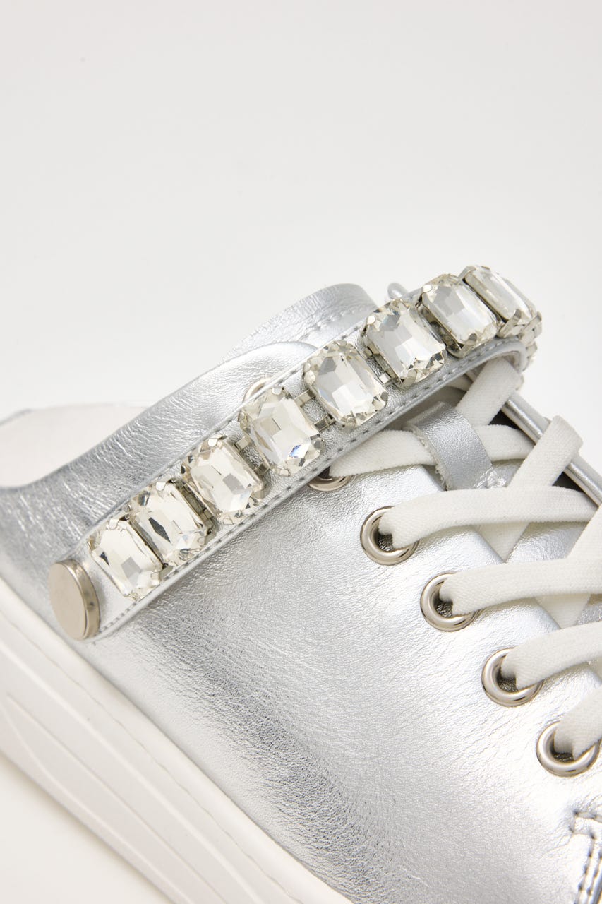 2wayビジューベルトスニーカーサンダル SLV 22.5cm