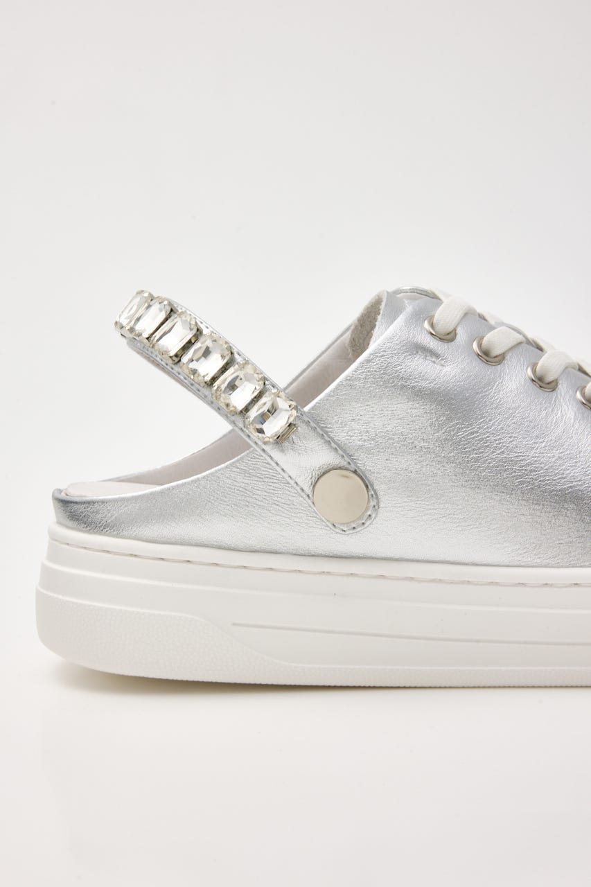 2wayビジューベルトスニーカーサンダル SLV 22.5cm